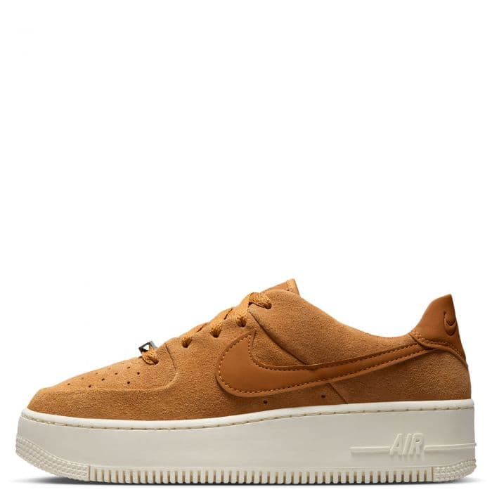 Women's Nike Air Force 1 Sage Low - Brown and White